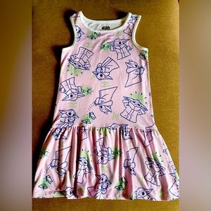 Star Wars girls yoda dress sz Sm 6-6x light purple
